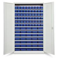 Opbevaringsskab ASPB Mod4 1980x1200x570 Lysegr&aring; d&oslash;r