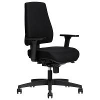 Kontorstol Operator, Sort med arml&aelig;n