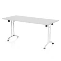Bord Joanna, Lysgr&aring; 1400x800 mm, Krom understel