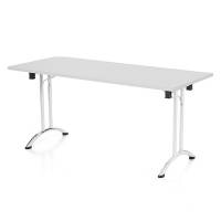 Bord Joanna, Lysgr&aring; 1600x800 mm, Krom understel