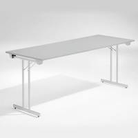 Bord Dinner, Lys gr&aring; 1800x800 mm, Alugr&aring;t understel