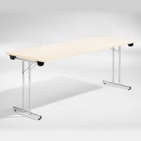 Bord Dinner, Birk 1800x800 mm, Krom understel
