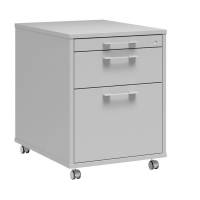 Skuffesektion DNA 3 skuffer, Lys gr&aring;