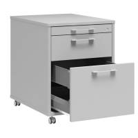 Skuffesektion DNA 3 skuffer, Lys gr&aring;