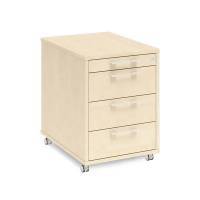 Skuffesektion DNA 4 skuffer, Birk