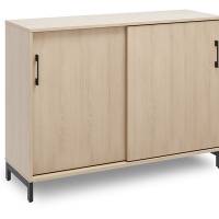 Kontorskab DNA, 1200x890 mm, Eg/Sort 2A4