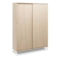 Kontorskab DNA, 1200x1660 mm, Eg/Hvid, skyded&oslash;r 4A4