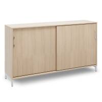 Kontorskab DNA, 1600x890 mm, Eg/Alugr&aring; 2A4