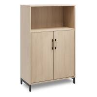 Kontorskab DNA, 800x1275 mm, Eg/Sort 3A4/2A4