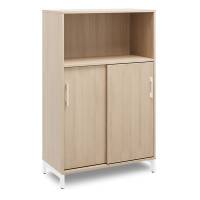 Kontorskab DNA, 800x1275 mm, Eg/Hvid 3A4/2A4