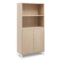 Kontorskab DNA, 800x1660 mm, Eg/Hvid 4A4/2A4