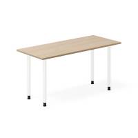 Skrivebord DNA, Eg 1400x600mm I-ben/Hvid