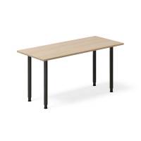 Skrivebord DNA, Eg 1400x600mm I-ben/Sort