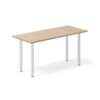 Skrivebord DNA, Eg 1400x600mm I-ben/Alugr&aring;