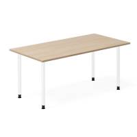 Skrivebord DNA, Eg 1600x800mm I-ben/Hvid