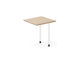 Skrivebord, tilbyg DNA Eg 600x600mm I-ben Hvid