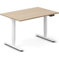 H&aelig;ve-s&aelig;nkebord DNA, Eg 1200x800mm 2-ben/Hvid
