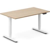 H&aelig;ve-s&aelig;nkebord DNA, Eg 1400x800mm 2-ben/Hvid