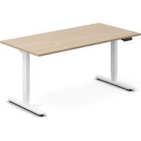 H&aelig;ve-s&aelig;nkebord DNA, Eg 1600x800mm 2-ben/Hvid