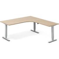 H&aelig;ve-s&aelig;nkebord DNA, Eg 1800x2000mm H&oslash;jre 3-ben/Alugr&aring;