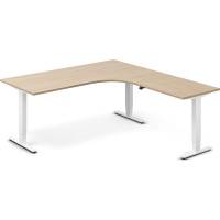 H&aelig;ve-s&aelig;nkebord DNA, Eg 1800x2000mm H&oslash;jre 3-ben/Hvid