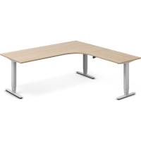 H&aelig;ve-s&aelig;nkebord DNA, Eg 2000x2000mm H&oslash;jre 3-ben/Alugr&aring;