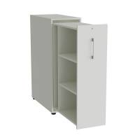 Towerskab DNA A9 H&oslash;jre, Lys gr&aring; med alugr&aring;t h&aring;ndtag