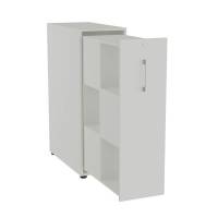 Towerskab DNA A9M, Lys gr&aring; med alugr&aring;t h&aring;ndtag