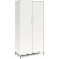 Kontorskab DNA, 800x1660 mm, Hvid/Alugr&aring; 4A4