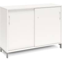 Kontorskab DNA, 1200x890 mm, Hvid/Alugr&aring; 2A4