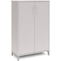 Kontorskab DNA, 800x1275 mm, Lys gr&aring;/Alugr&aring; 3A4