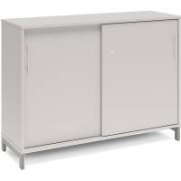 Kontorskab DNA, 1200x890 mm, Lys gr&aring;/Alugr&aring;, skyded&oslash;r 2A4