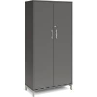 Kontorskab DNA, 800x1660 mm, Antracit/Alugr&aring; 4A4