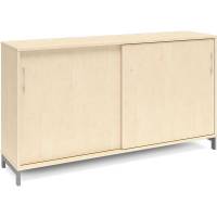 Kontorskab DNA, 1600x890 mm, Birk/Alugr&aring; 2A4