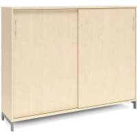 Kontorskab DNA, 1600x1275 mm, Birk/Alugr&aring; 3A4