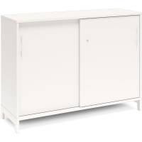 Kontorskab DNA, 1200x890 mm, Hvid/Hvid, skyded&oslash;r 2A4