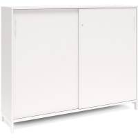 Kontorskab DNA, 1600x1275 mm, Hvid/Hvid, skyded&oslash;r 3A4