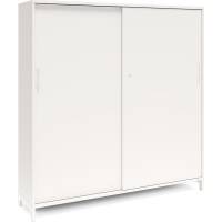 Kontorskab DNA, 1600x1660 mm, Hvid/Hvid, skyded&oslash;r 4A4