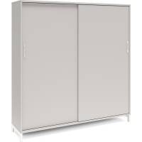 Kontorskab DNA, 1600x1660 mm, Lys gr&aring;/Hvid, skyded&oslash;r 4A4