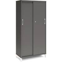 Kontorskab DNA, 800x1660 mm, Antracit/Hvid, skyded&oslash;r 4A4