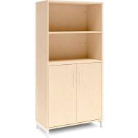 Kontorskab DNA, 800x1660 mm, Birk/Hvid 4A4/2A4