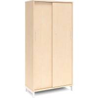 Kontorskab DNA, 800x1660 mm, Birk/Hvid 4A4