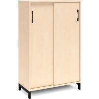 Kontorskab DNA, 800x1275 mm, Birk/Sort 3A4