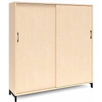 Kontorskab DNA, 1600x1660 mm, Birk/Sort 4A4