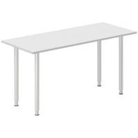 Skrivebord DNA, Lysgr&aring; 1400x600 mm I-ben/Alugr&aring;