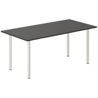 Skrivebord DNA, Antracit 1600x800 mm I-ben/Alugr&aring;