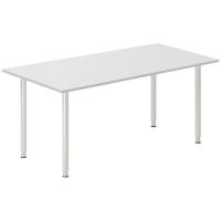 Skrivebord DNA, Lysgr&aring; 1600x800 mm I-ben/Alugr&aring;