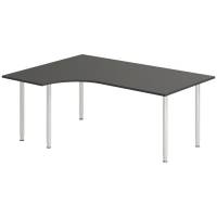 Skrivebord DNA, Antracit 1800x1200 mm Venstre I-ben/Alugr&aring;