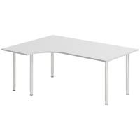Skrivebord DNA, Lysgr&aring; 1800x1200 mm Venstre I-ben/Alugr&aring;