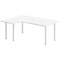 Skrivebord DNA, Hvid 1800x1200mm Venstre I-ben/Alugr&aring;